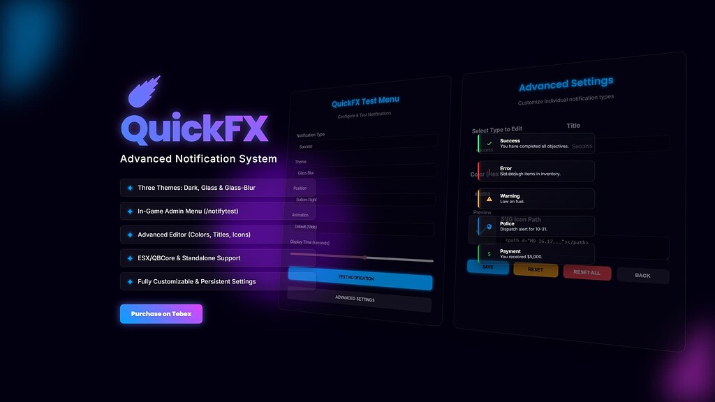 QuickFX - Advanced Notification System [PAID] [ESX/QB/QBox] - FiveM ...