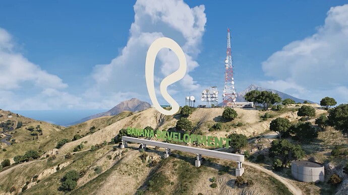 Editable Vinewood Sign - 360° Animated  thumbnail 5