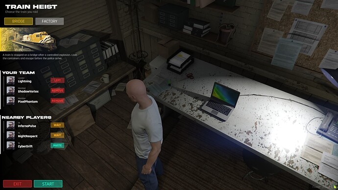 Train Heist Brutal Scripts