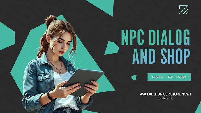 [ZaT-SCRIPTS][QBCore/ESX] FIVEM NPC DIALOG WITH SHOP Thumbnail