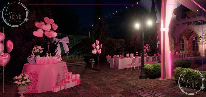 GIFT TABLE AND DECORATIONS