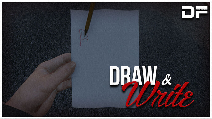 [PAID] DRAW AND WRITE ON 3D PAPER (Standalone/ESX/QB/OX) Thumbnail