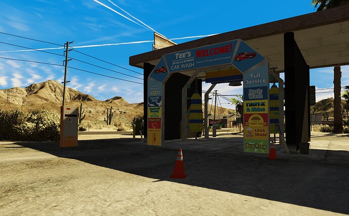 Sandy Shores Detailing Shop with Tunnel Car Wash MLO by Smug GOD