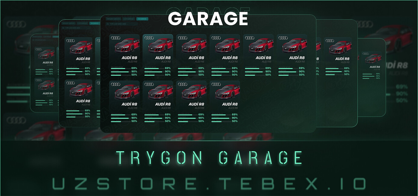 [QBCore - ESX] Trygon Garage | Advanced Garage System | Advanced Spawn ...
