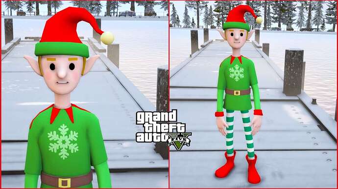 GTA 5-Thin Christmas Elf V2 Ped Mod for FiveMSingleplayer (1 2) (10)
