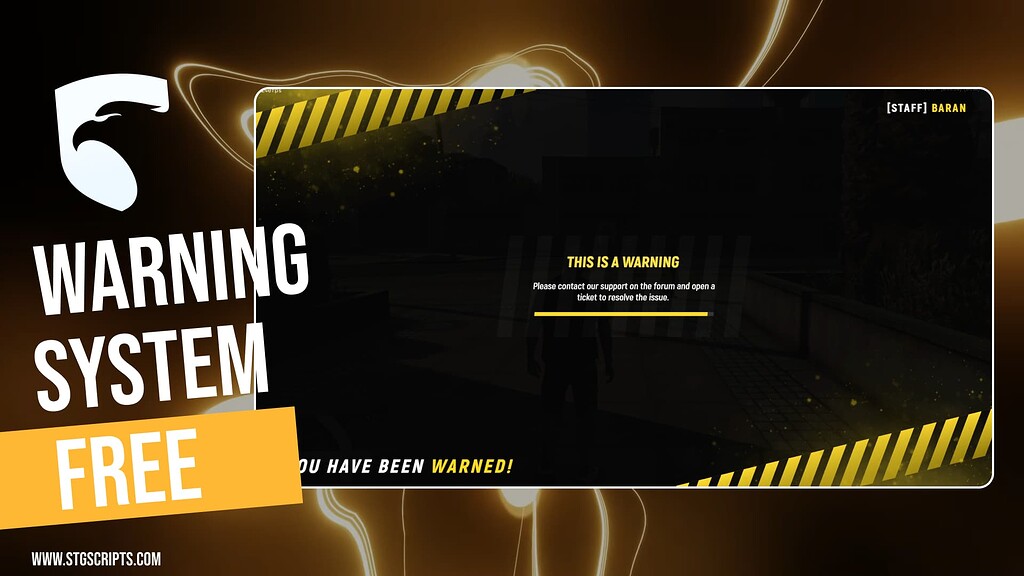 [FREE] Fivem Warning System | [ESX/QBCore/Qbox] STG Scripts - FiveM ...