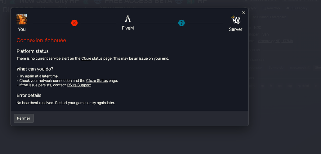 Problem connexion cfx - FiveM Client Support - Cfx Forum