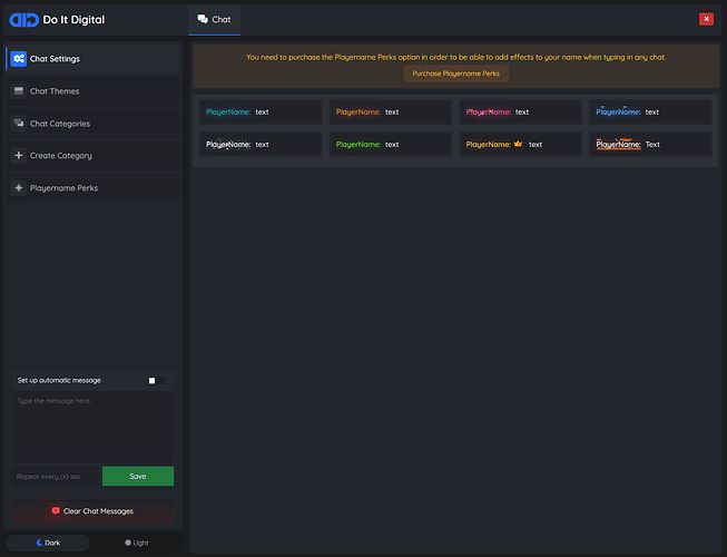 Advanced Chat System | 9 Themes | Live Editor | RP Ready [ESX/QBcore/Standalone] [PAID] thumbnail 16