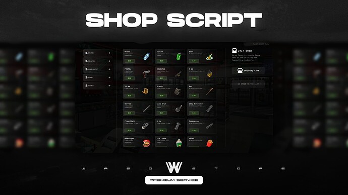 [ESX - QB - QBX] 24/7 Shop Script Thumbnail