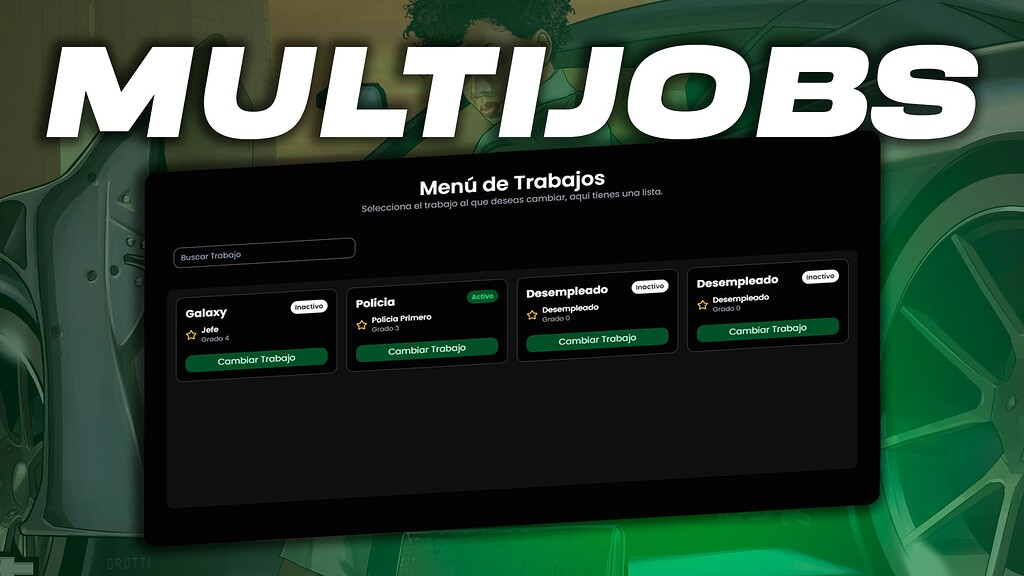 Multijobs: Customized Job Configuration per Player [ESX] [QBCore] [Paid ...