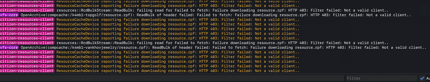 Recursive Error Fivem Repeated Connection issues - FiveM Client Support - Cfx Forum