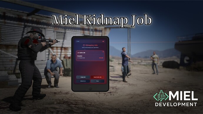 🚨 Miel Advanced Kidnapping Job – The Ultimate FiveM Kidnap Script Thumbnail