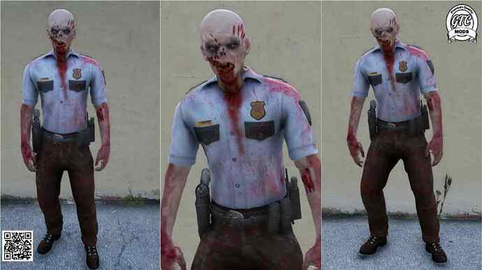 GTA 5 Zombie Police Ped Pack for (FiveMSP)- Custom police zombie ped (9)