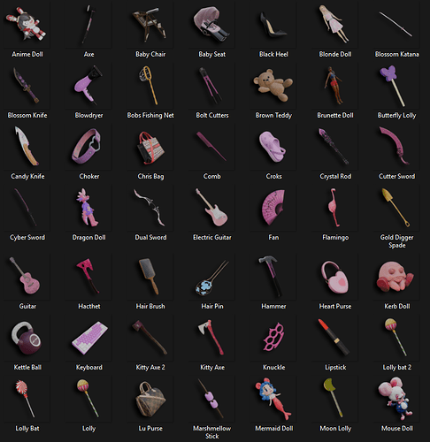 [PAID] 80 Female Melee Weapon Pack thumbnail 2