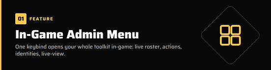In-Game Admin Menu Feature