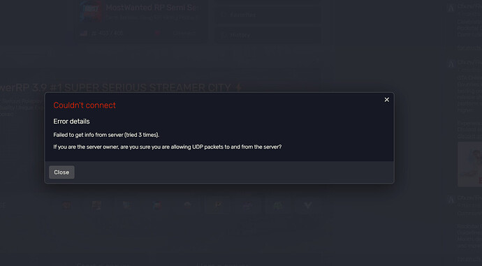Timeouts, unable to connect to any server - FiveM Client Support - Cfx ...