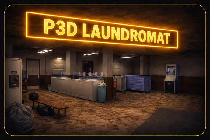 laundromat banner