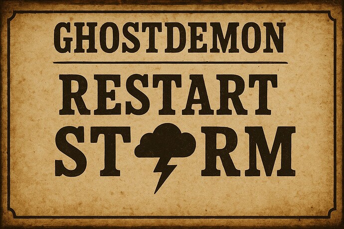 Vintage Wild West Thunderstorm Sign