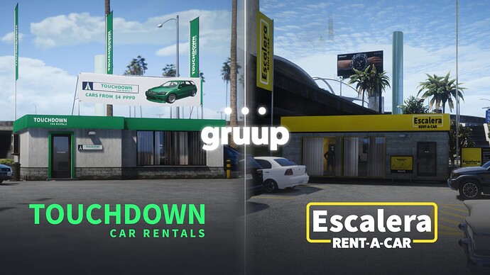 [MLO] Touchdown & Escalera Car Rental, 25 Locations Thumbnail