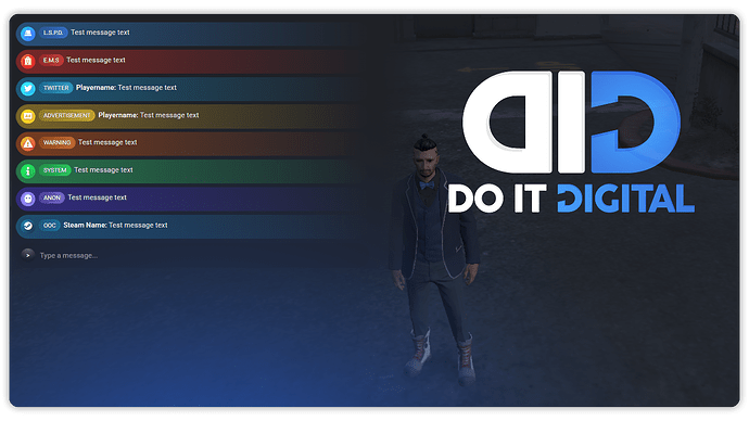 Advanced Chat System | 9 Themes | Live Editor | RP Ready [ESX/QBcore/Standalone] [PAID] thumbnail 8