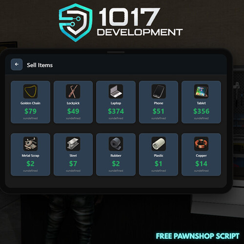 [FREE] Pawnshop Script + FREE MLO | 1017 Development 4