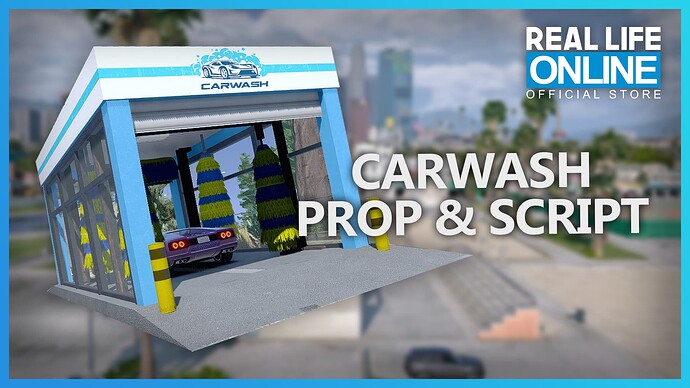 [RLO] [ESX] Car Wash with Custom Cabin & Props Thumbnail