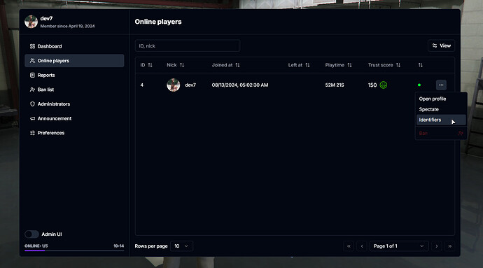 New Player List