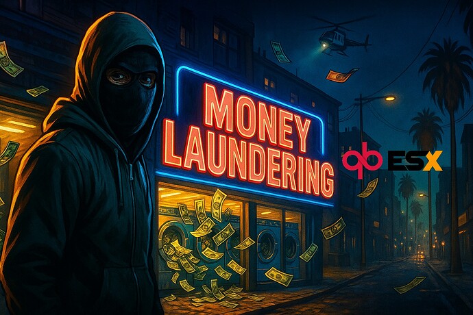 :soap: [RELEASE] MoneyWash (ox_inventory) — XP levels, “Happy Hour”, ox_target / qtarget Thumbnail
