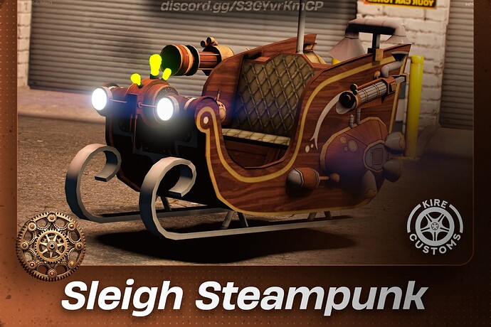 [PAID] Steampunk Flying Sleigh | Kire Customs Thumbnail