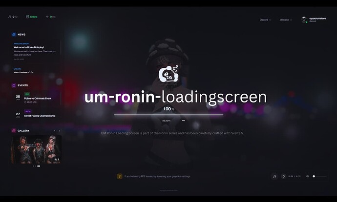 UM Ronin Loadingscreen - FiveM Releases - Cfx Forum
