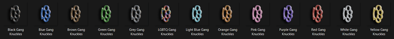 [免费] Gang Knuckle Duster武器包