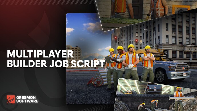 Multiplayer Builder Job (Custom Vehicle & Map 12 Diffirent Mission, Road Repair,Plumber,Worker) Thumbnail
