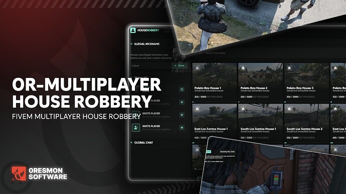 Multiplayer House Robbery Script (Custom Robbery Weapon, Sync Props) Thumbnail