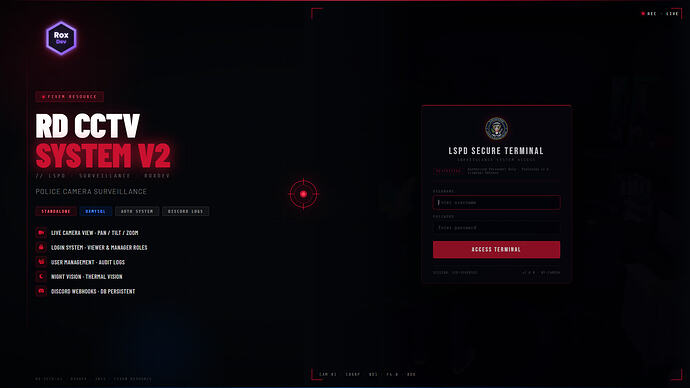 [STANDALONE] RoxCam Pro V2 - Advanced CCTV Surveillance System