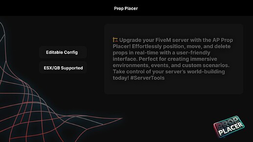 [ESX/QB][PAID] 🏗️ Prop Placer | Place, Move, Manage Props with Ease in FiveM! #Customization thumbnail 2