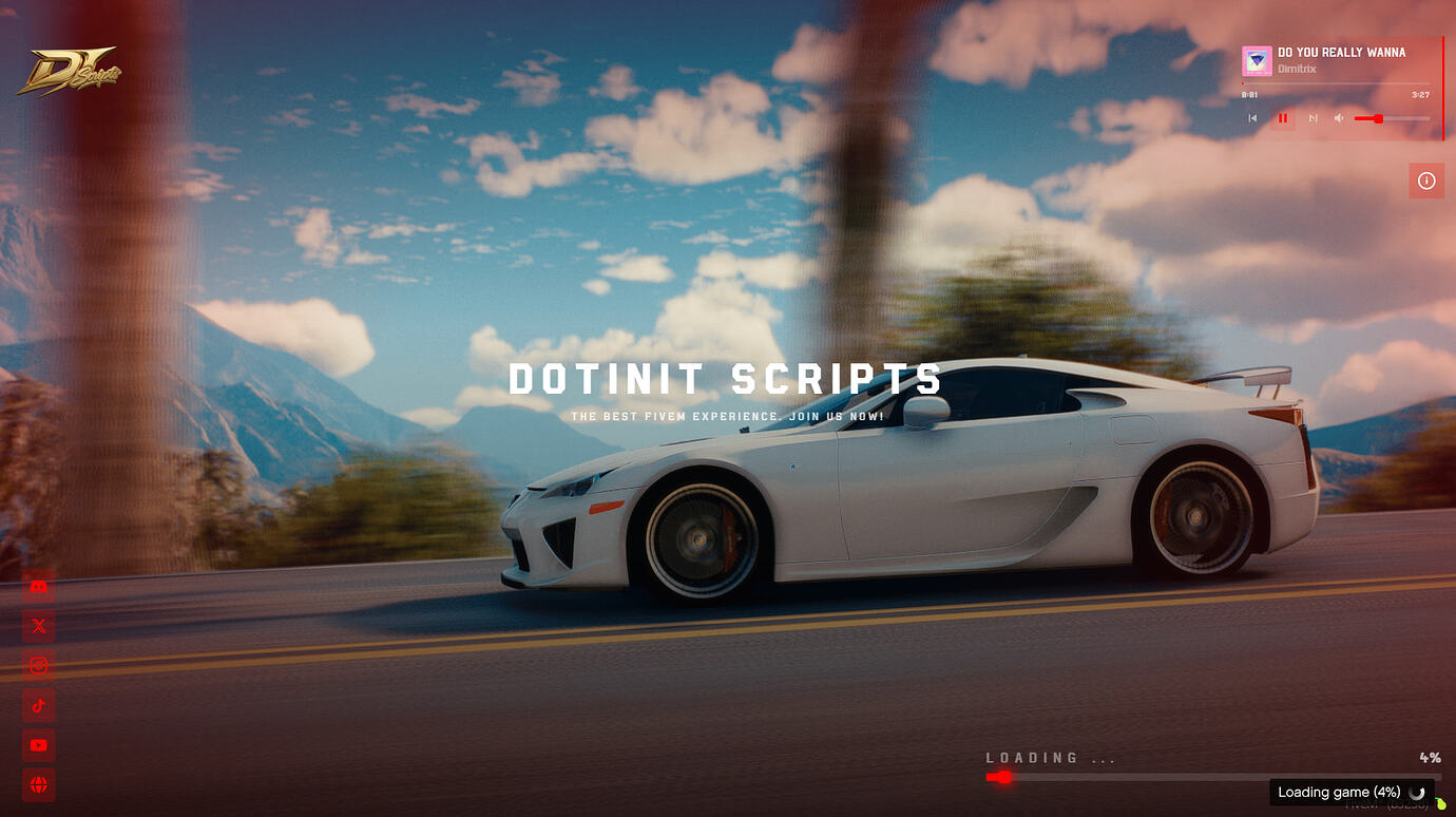 DOTINIT LOADING SCREEN | QBCORE | QBOX | ESX | STANDALONE - FiveM ...