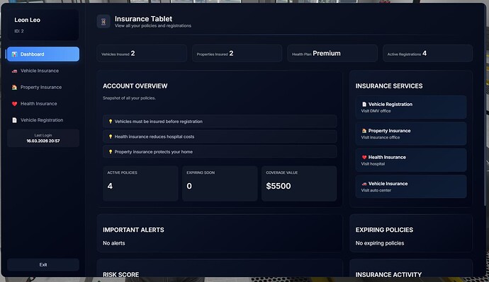 [PAID] Insurance and Registration System FiveM Script | ESX, Qb-Core ...