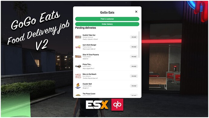 🚗 GoGo Eats - Food Delivery Job | V2 With Menu Thumbnail