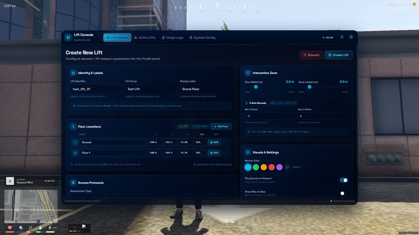QL_LiftCreator – Advanced Elevator System with Access Control [QBCore ...