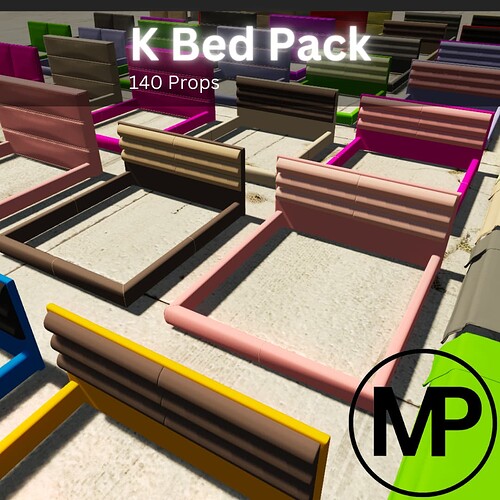 [UPDATED] King Size Bed Pack | 140 Props thumbnail 8