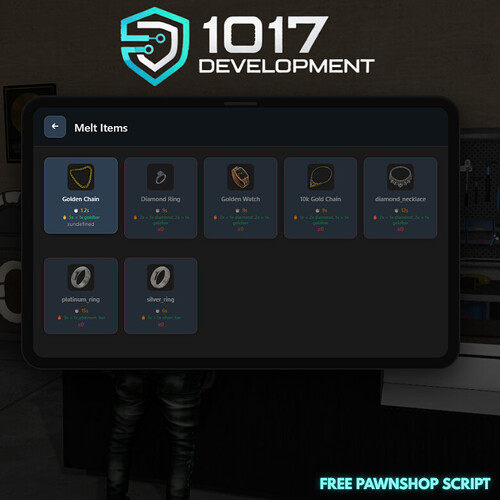 [FREE] Pawnshop Script + FREE MLO | 1017 Development 5