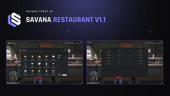 [SAVANA] Restaurant V1.1 [QB/ESX/QBOX] Thumbnail