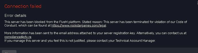 FIVEM ERROR