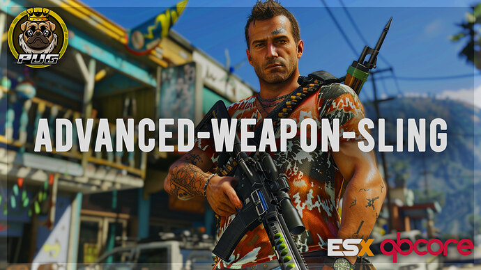 Advanced Weapon Sling 2.0 [QBCore / ESX] [Fivem] Thumbnail