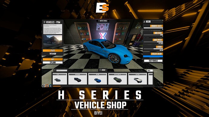 🚗 H Vehicle Shop | [ESX] [QBCore] Thumbnail