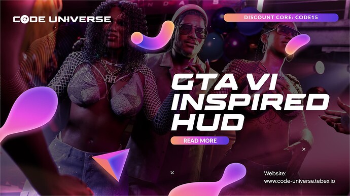 [HUD] GTA VI - Inspired Interface for FiveM Thumbnail