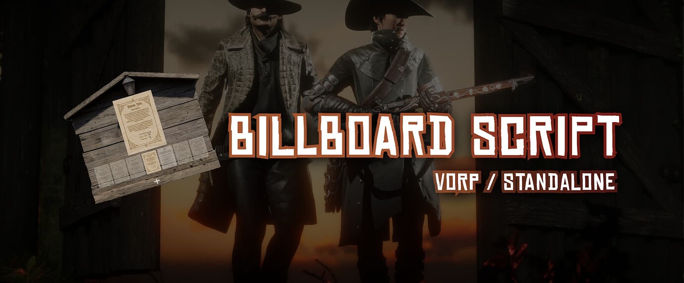 Billboard Script [VORP / Standalone] - RedM Releases - Cfx Forum