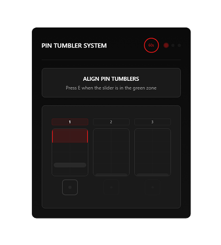 PIN TUMBLER SYSTEM RED