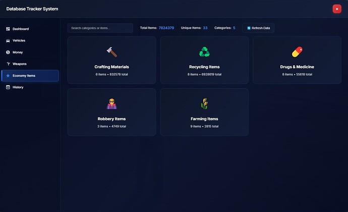 Database & Economy Tracker System for ESX, QB and Qbox Server thumbnail 6