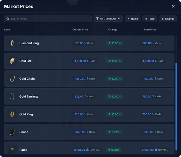 [PAID] [ESX/QB/QBX] Flash Advanced PawnShop - Dynamic Market System | Multi-Currency | Real-time Analytics | Modern UI thumbnail 5